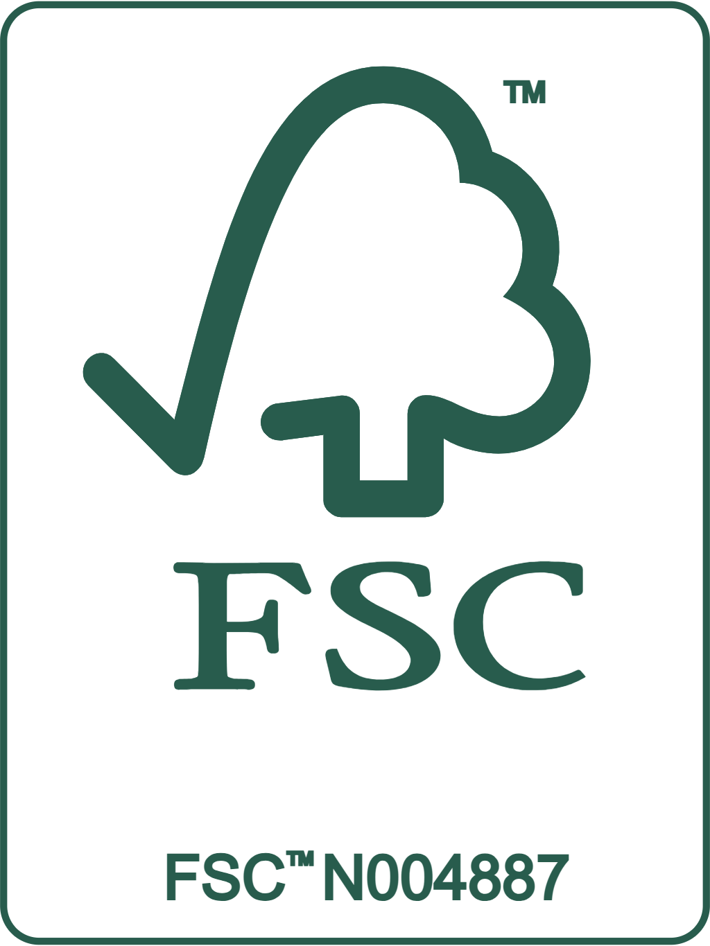 FSC trademark label, licence FSC N004887